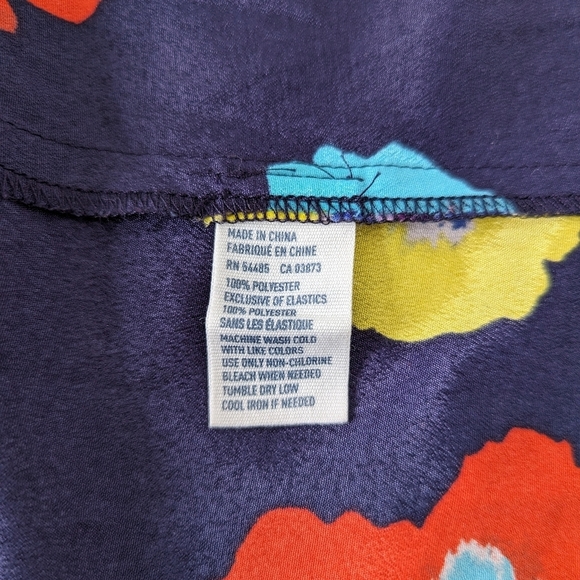 American Eagle Outfitters Women's Floral Navy Blue Spring Summer Dress Size 0 - Picture 8 of 11